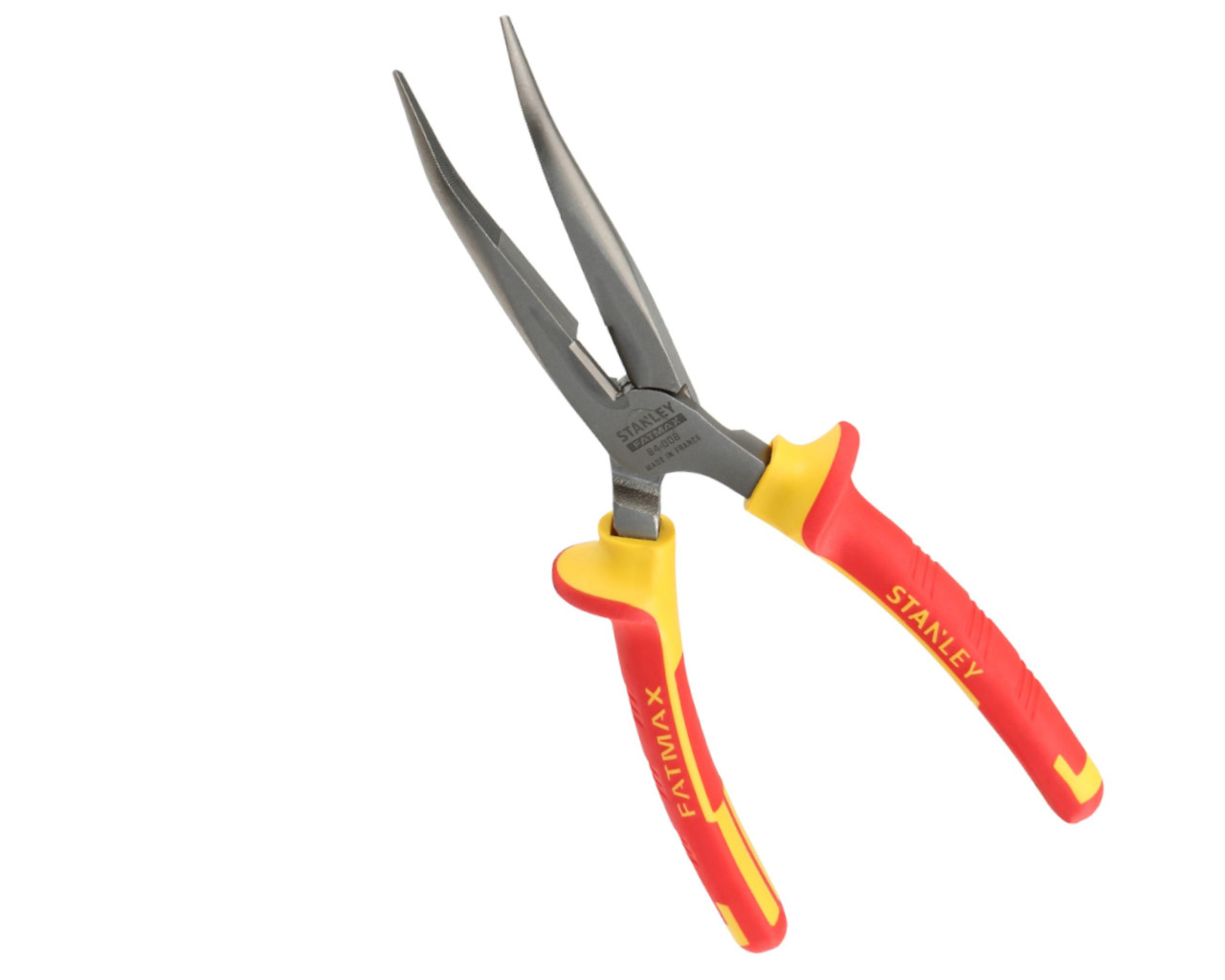 Pince à bec 1/2 ronds coudée 200mm isolée 1000V STANLEY
