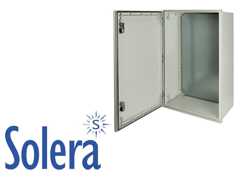 Plaque de fond métal tôle pleine pour coffret polyester Solera Polibox PX304020