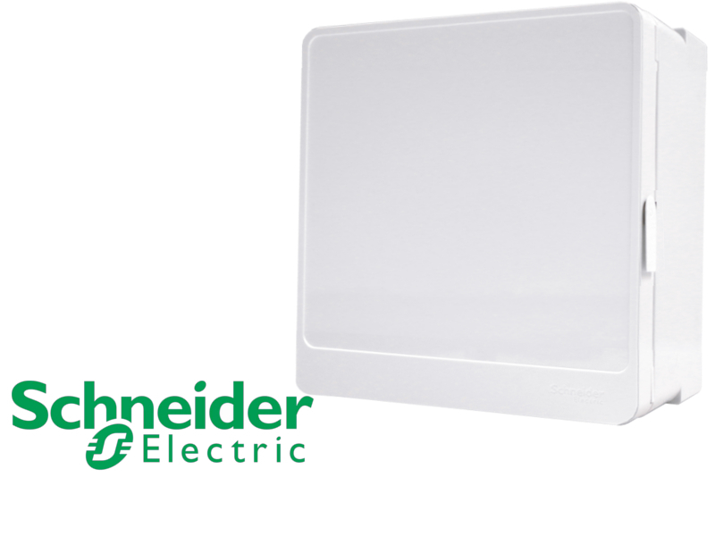 Porte opaque pour coffret 1 rangée Schneider Resi9