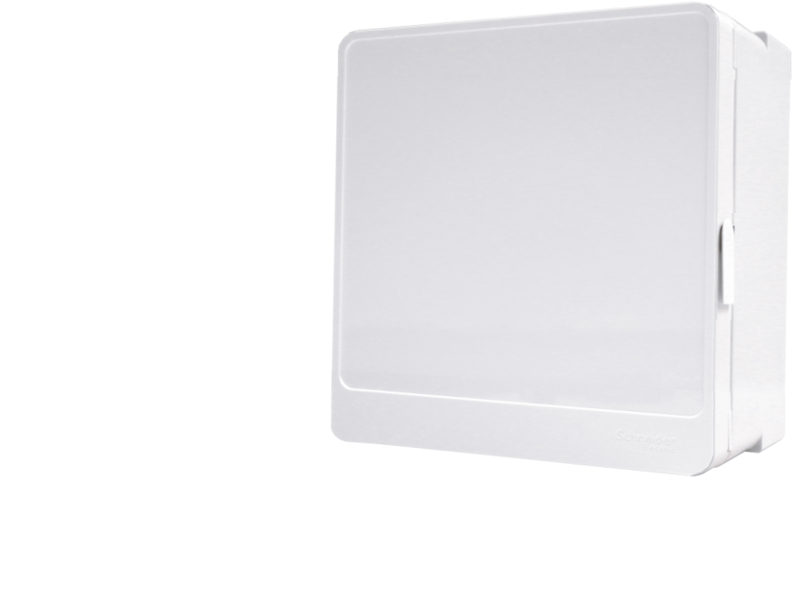 Porte opaque pour coffret 1 rangée Schneider Resi9