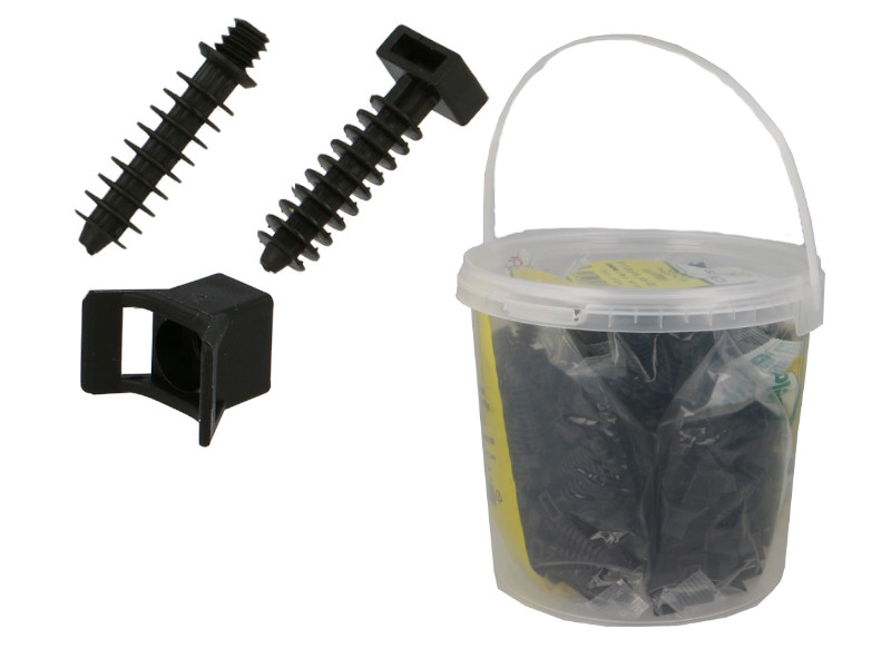 Cheville et support de fixation collier rilsan