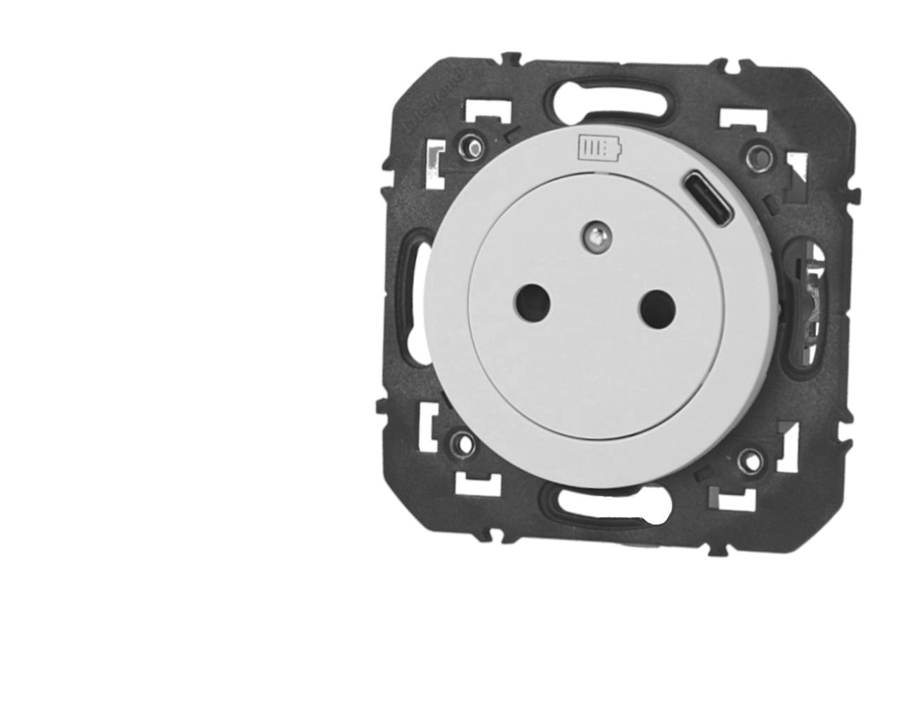 Prise de courant 2P+T 16A surface+ chargeur type C Legrand Dooxie™ à composer
