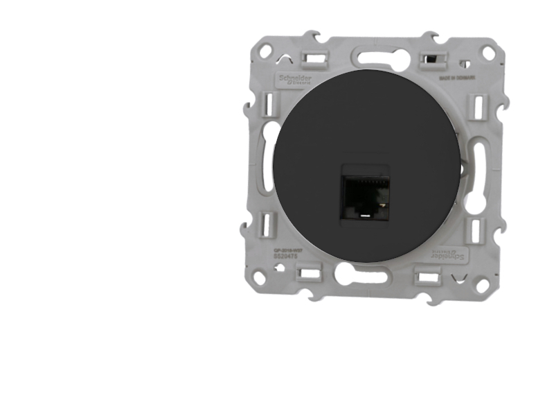 Prise RJ45 grade 1 cat.5 UTP anthracite Schneider Odace