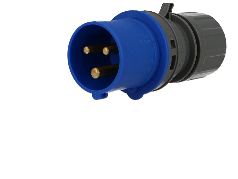 Prise mâle CEE monophasée 3 x 16A