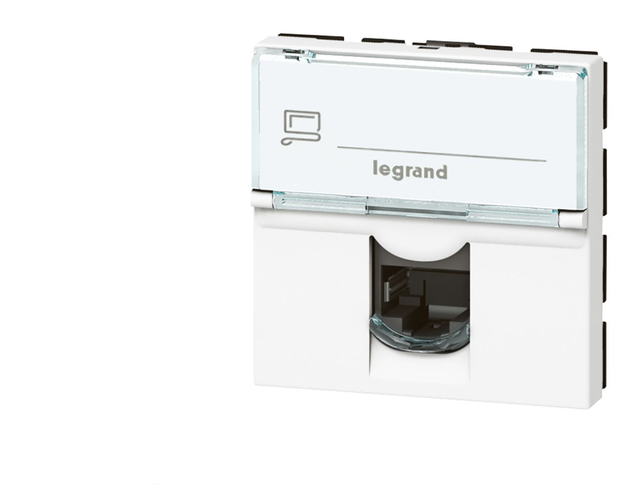Prise RJ45 cat.5e FTP 2 modules Legrand Mosaic composable