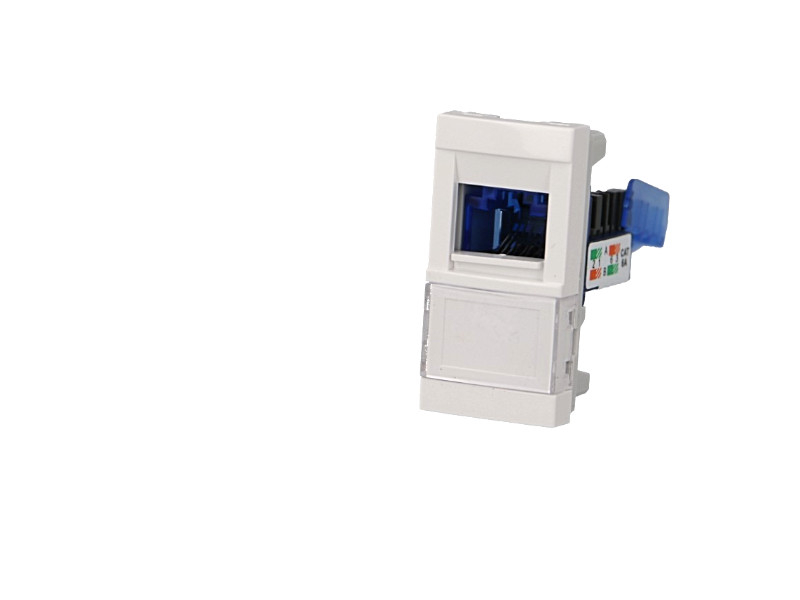 Prise RJ45 cat.6A UTP ½ module Efapel Quadra & Latina (45x45)