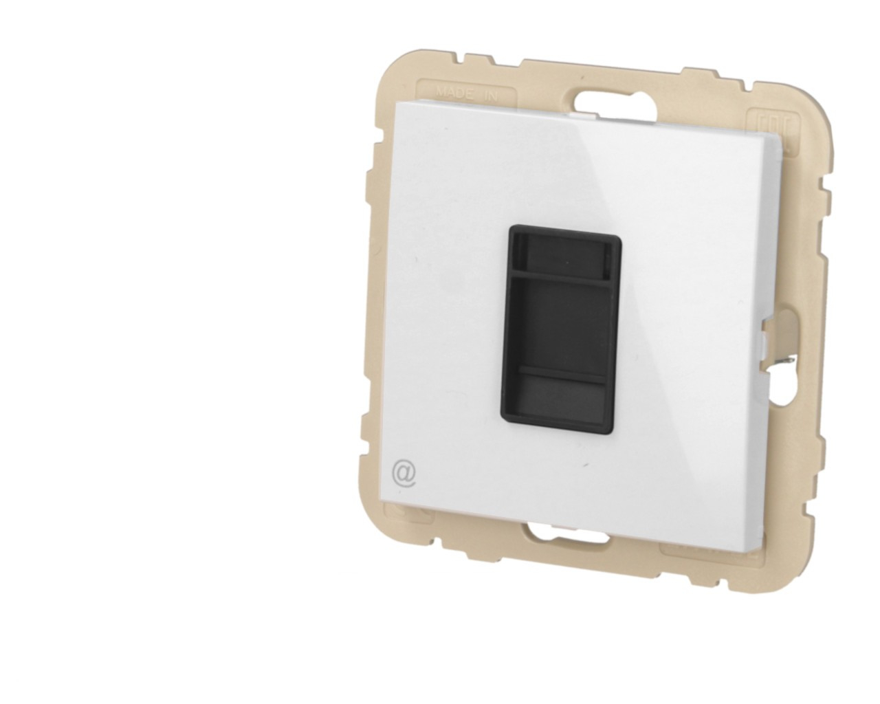 Prise RJ45 cat.6 blanc Efapel Logus 90