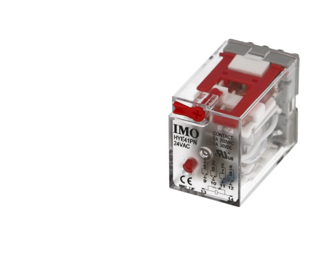 Relais électrique miniature 4 pôles 110VDC IMO