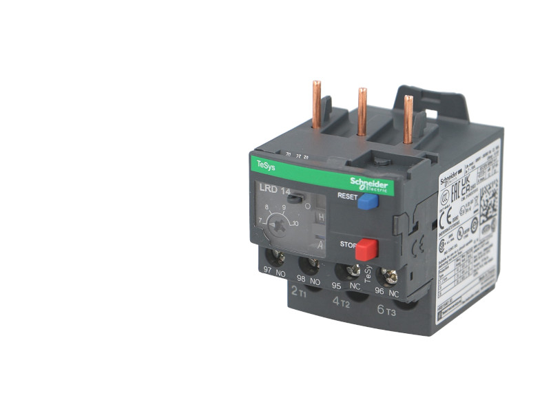Relais thermique pour contacteur TeSys LC1D, réglable de 5,5 à 8A