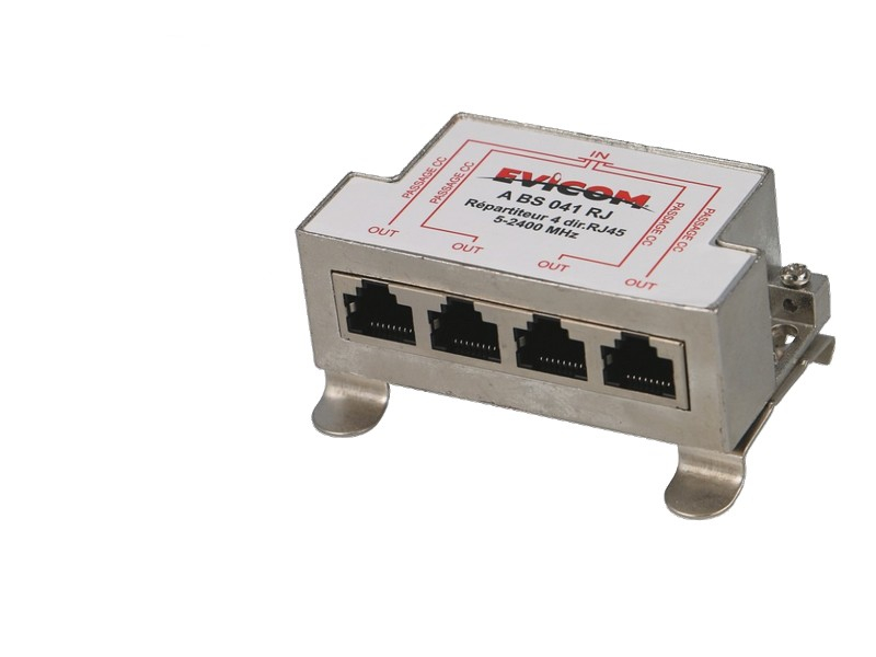 Répartiteur avec 4 sorties RJ45