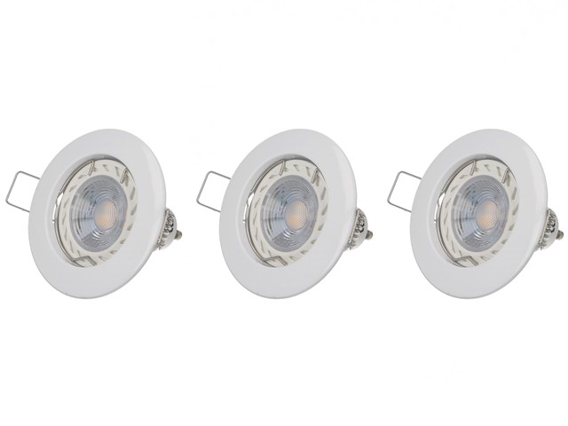 Lot de 3 spot LED GU10 blanc 5W 4000K