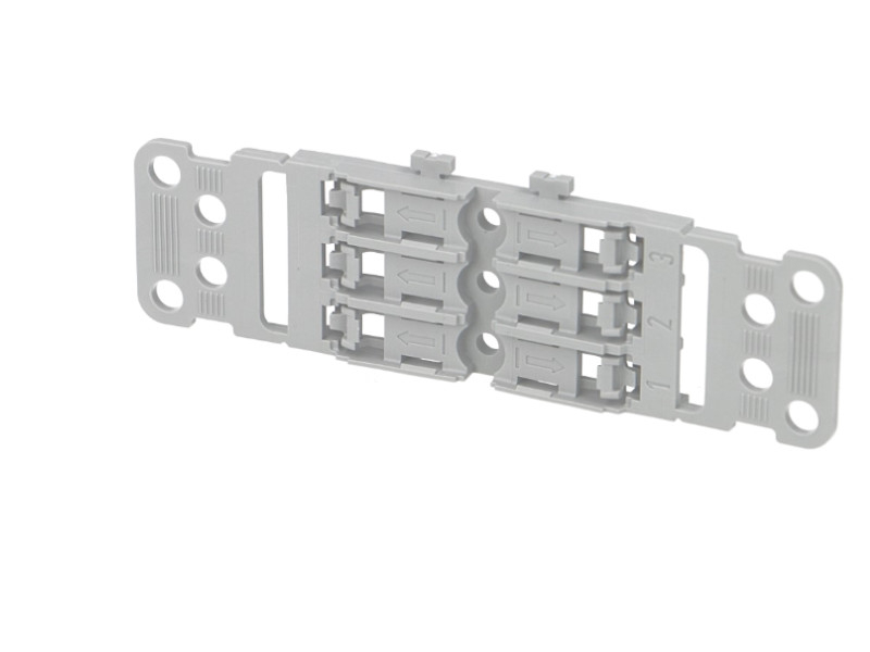 Support de fixation borne Wago inline 3 voies