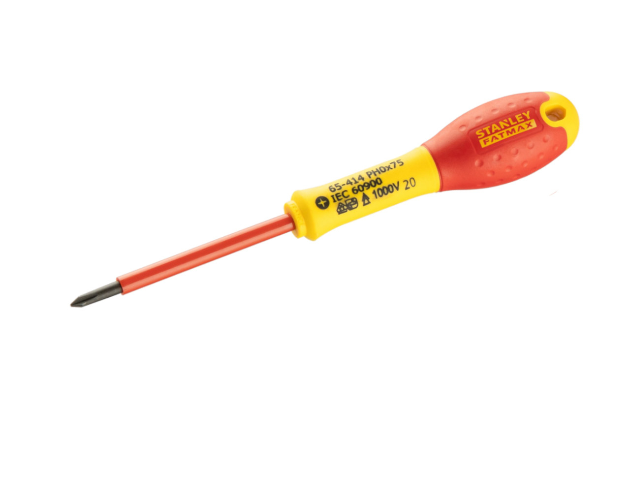 Tournevis phillips PH0 x 75mm isolé 1000V STANLEY Fatmax