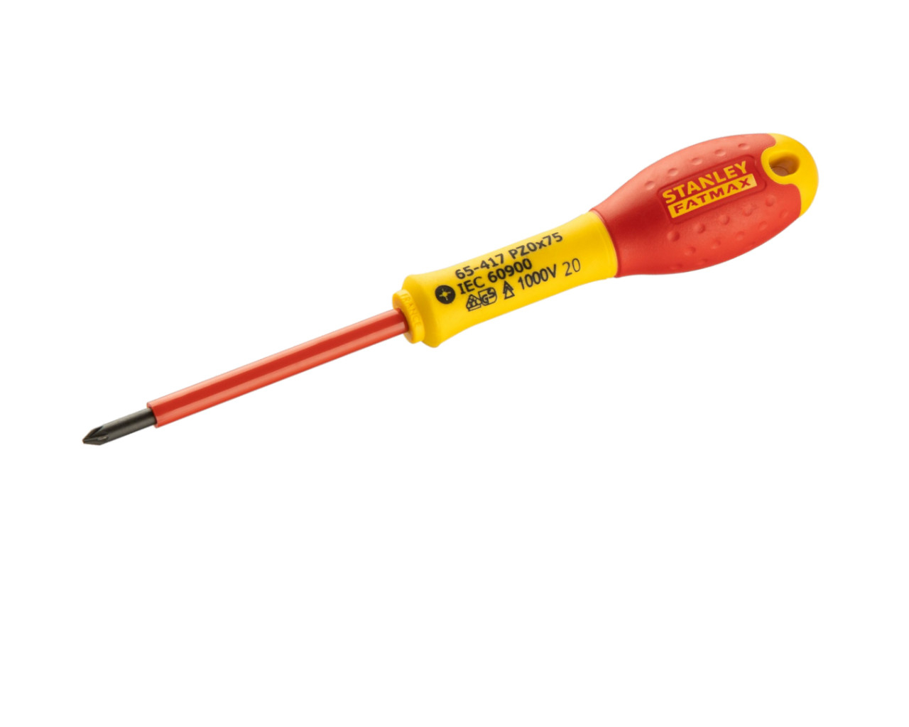 Tournevis pozidriv PZ0 x 75mm isolé 1000V STANLEY Fatmax