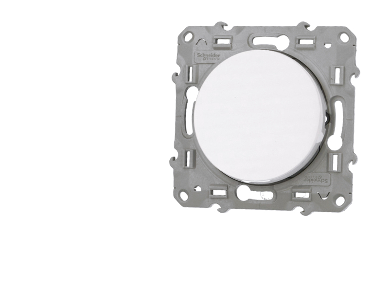Interrupteur va-et-vient simple blanc Schneider Odace