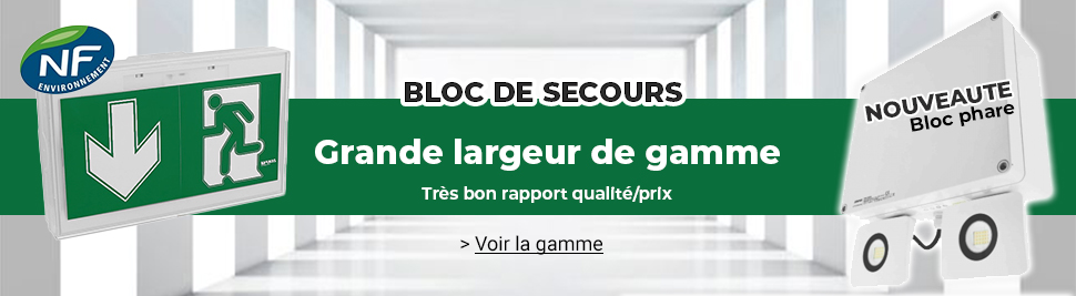 Découvrez notre gamme de bloc de secours en vente sur bis-electric.com, votre distributeur de materiel electrique