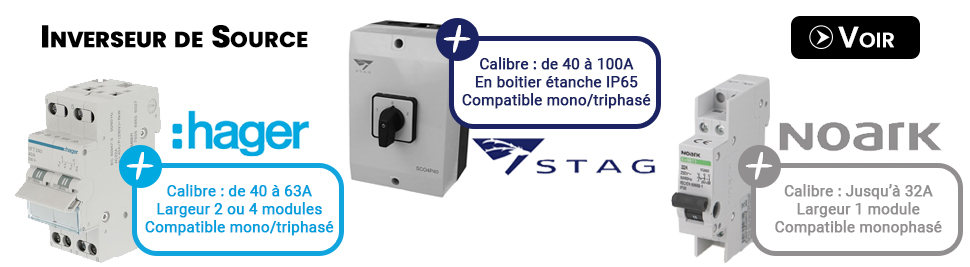 Découvrez notre nouvelle gamme d'inverseur de source en vente sur bis-electric.com, votre distributeur de materiel electrique