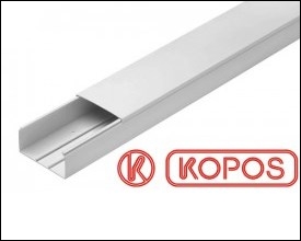 Moulure électrique PVC KOPOS autocollante 11 x 10 mm